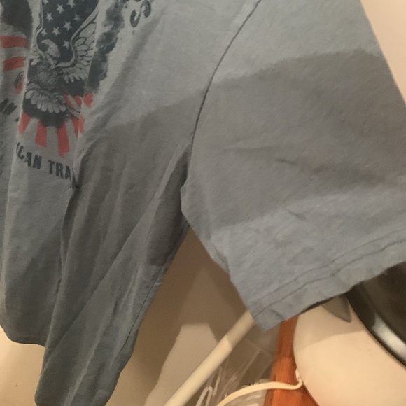 Fantastic Pro Bass Shop American Tradition Greyish Blue 60/40 blend Tshirt SZ L - Picture 6 of 7